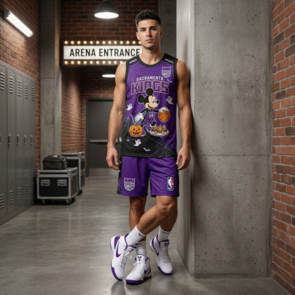 Limited Halloween Fan Set, Cartoon Mouse Basketball Jersey + Shorts | 30 Teams