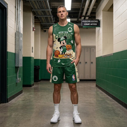 Limited Halloween Fan Set, Cartoon Mouse Basketball Jersey + Shorts | 30 Teams