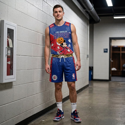 Limited Halloween Fan Set, Cartoon Mouse Basketball Jersey + Shorts | 30 Teams