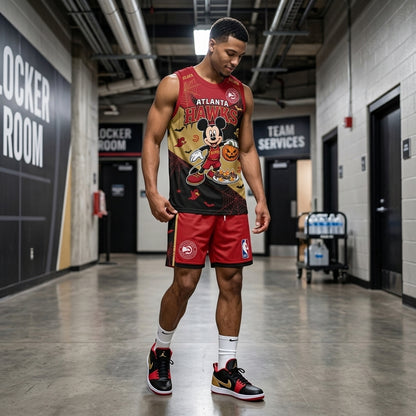 Limited Halloween Fan Set, Cartoon Mouse Basketball Jersey + Shorts | 30 Teams