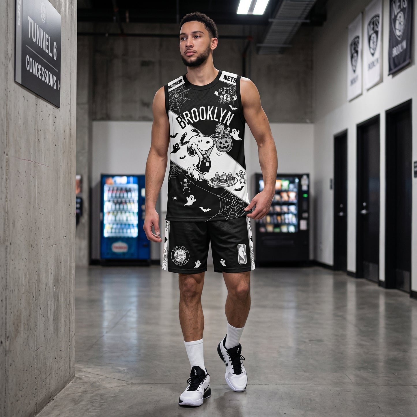 Limited Halloween Basketball Set, Cartoon Beagle Jersey + Shorts | 30 Teams