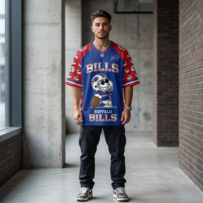 32 Teams Available | Cartoon Beagle Football Jersey, Sport Fan Shirt