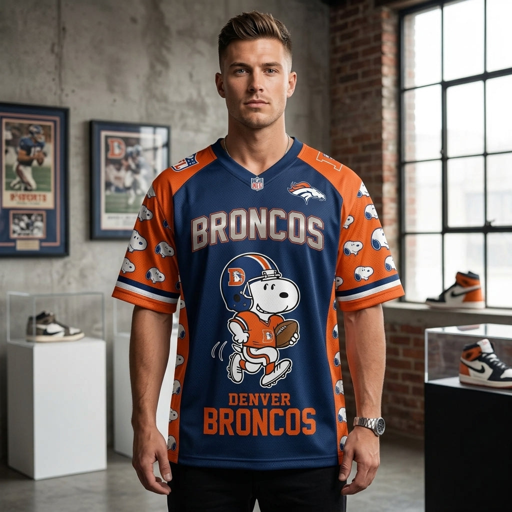 32 Teams Available | Cartoon Beagle Football Jersey, Sport Fan Shirt
