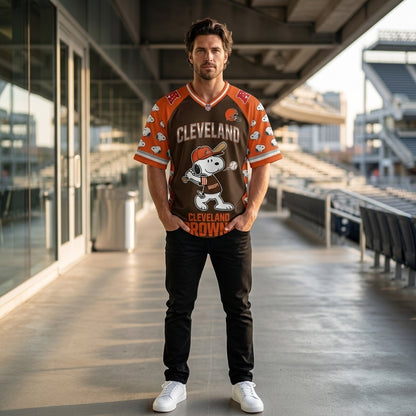 32 Teams Available | Cartoon Beagle Football Jersey, Sport Fan Shirt