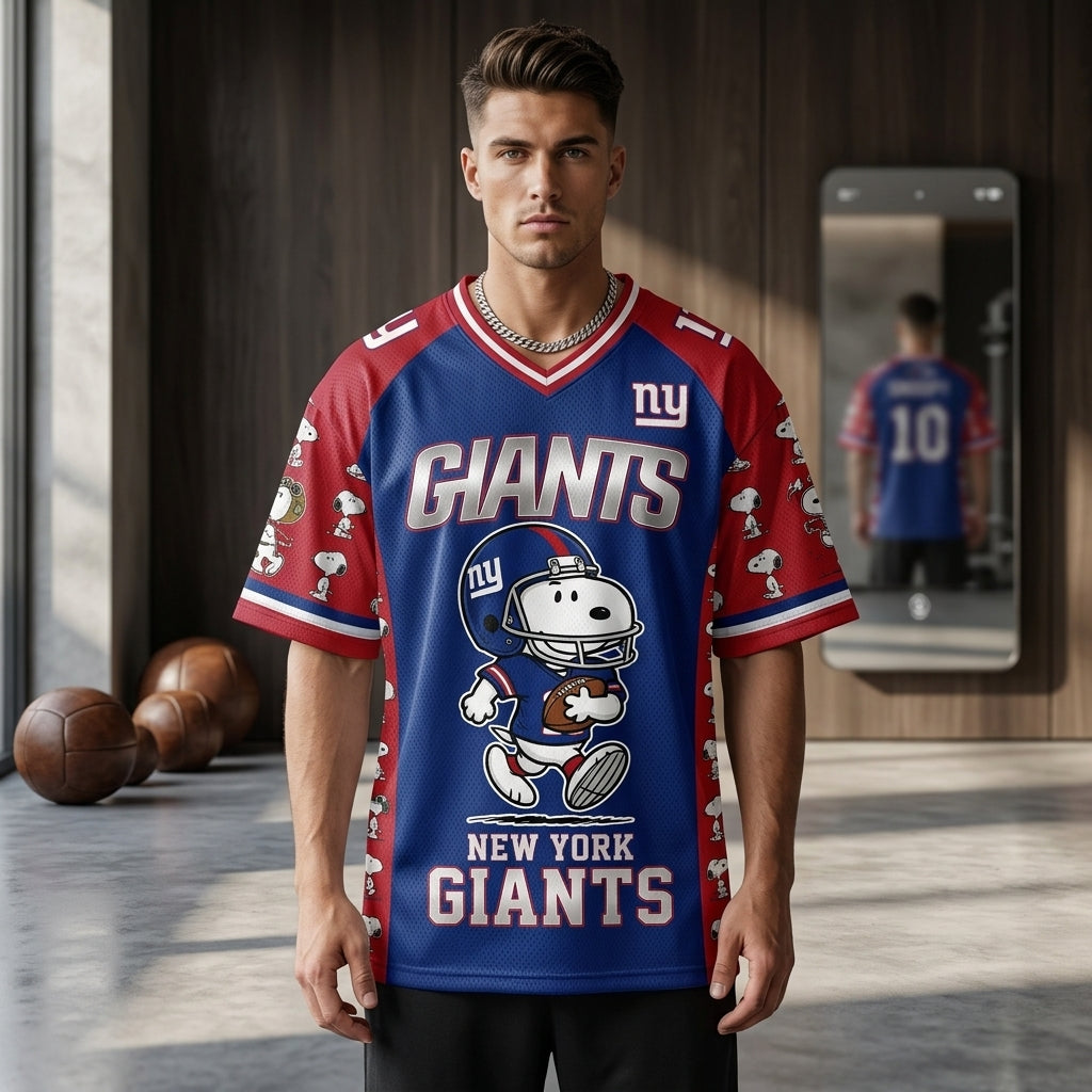 32 Teams Available | Cartoon Beagle Football Jersey, Sport Fan Shirt