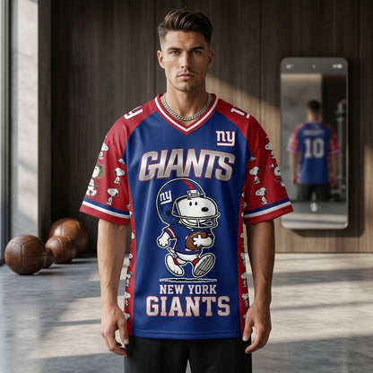 32 Teams Available | Cartoon Beagle Football Jersey, Sport Fan Shirt