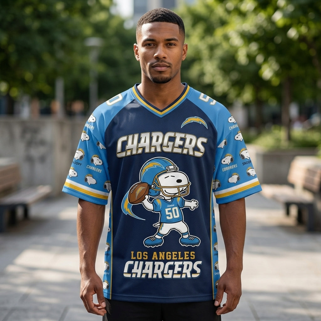 32 Teams Available | Cartoon Beagle Football Jersey, Sport Fan Shirt
