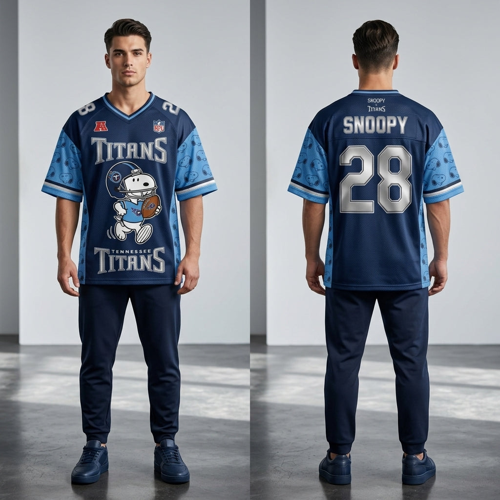 32 Teams Available | Cartoon Beagle Football Jersey, Sport Fan Shirt
