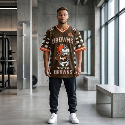 32 Teams Available | Cartoon Beagle Football Jersey — Sport Fan Shirt