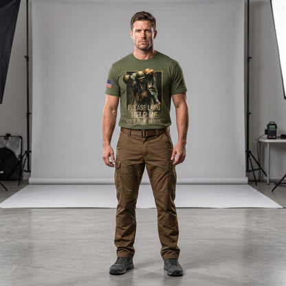American Veteran Faith Shirt — Jesus Christ Veteran Graphic T-Shirt — Sweatshirt — Hoodie & Zip Hood - Custom Fan Apparel Image 2