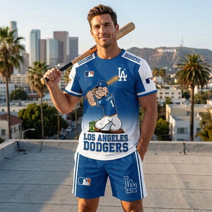 Strong Sailor Baseball Fan T-Shirt And Shorts Set, Sport Outfit Combo | 30 Teams Available