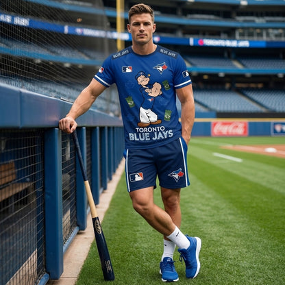 Strong Sailor Baseball Fan T-Shirt And Shorts Set, Sport Outfit Combo | 30 Teams Available