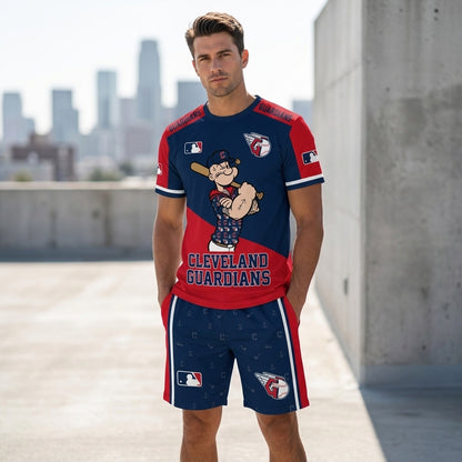 Strong Sailor Baseball Fan T-Shirt And Shorts Set, Sport Outfit Combo | 30 Teams Available