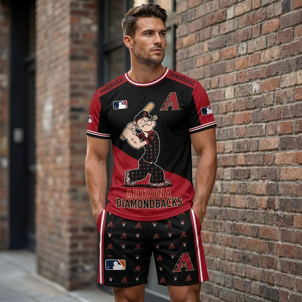 Strong Sailor Baseball Fan T-Shirt And Shorts Set, Sport Outfit Combo | 30 Teams Available