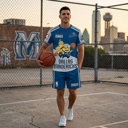 Minions NBA Basketball Fan Set — T-Shirt & Shorts | All 30 Teams Available