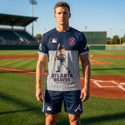 All 30 Teams Available-COMBO GIFTS FOR BASEBALL FAN | Sport Fan Set — T-Shirt + Shorts