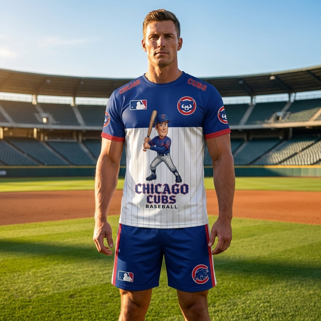 All 30 Teams Available-COMBO GIFTS FOR BASEBALL FAN | Sport Fan Set — T-Shirt + Shorts