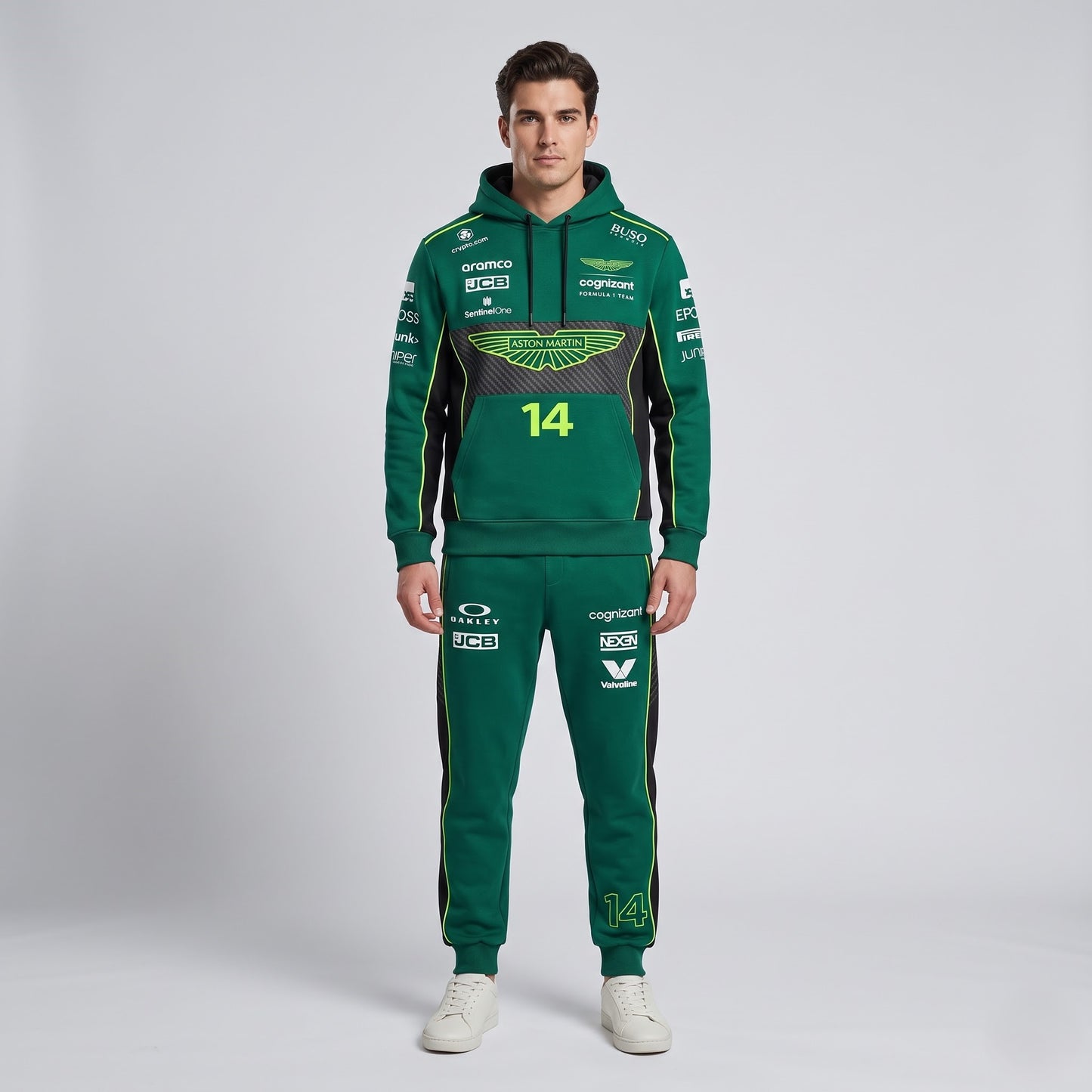 Formula Racing F1 Hoodie & Sweatpants Set — Motorsport Team Inspired Tracksuit — Racing Fan Outfit 2 - Custom Fan Apparel Image 8