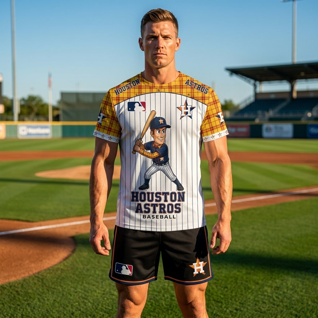 All 30 Teams Available-COMBO GIFTS FOR BASEBALL FAN | Sport Fan Set — T-Shirt + Shorts