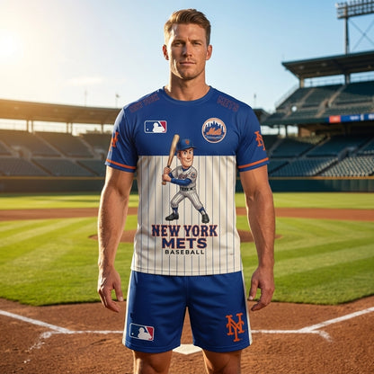 All 30 Teams Available-COMBO GIFTS FOR BASEBALL FAN | Sport Fan Set — T-Shirt + Shorts