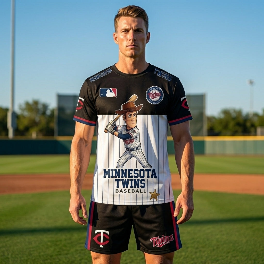 All 30 Teams Available-COMBO GIFTS FOR BASEBALL FAN | Sport Fan Set — T-Shirt + Shorts