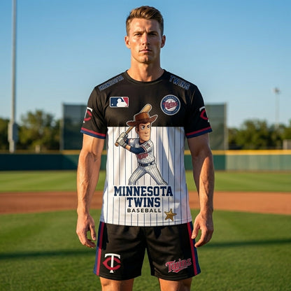 All 30 Teams Available-COMBO GIFTS FOR BASEBALL FAN | Sport Fan Set — T-Shirt + Shorts