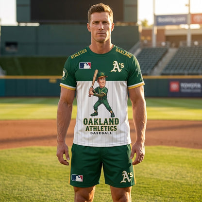 All 30 Teams Available-COMBO GIFTS FOR BASEBALL FAN | Sport Fan Set — T-Shirt + Shorts