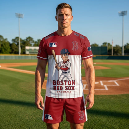 All 30 Teams Available-COMBO GIFTS FOR BASEBALL FAN | Sport Fan Set — T-Shirt + Shorts