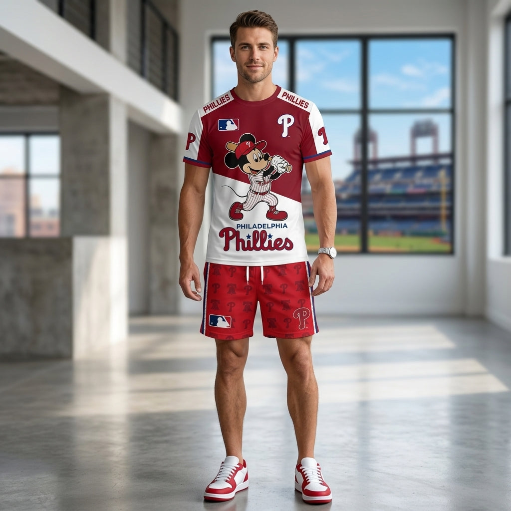 All 30 BASEBALL Teams Available-COMBO GIFTS FOR FAN | Sport Fan Set — T-Shirt + Shorts