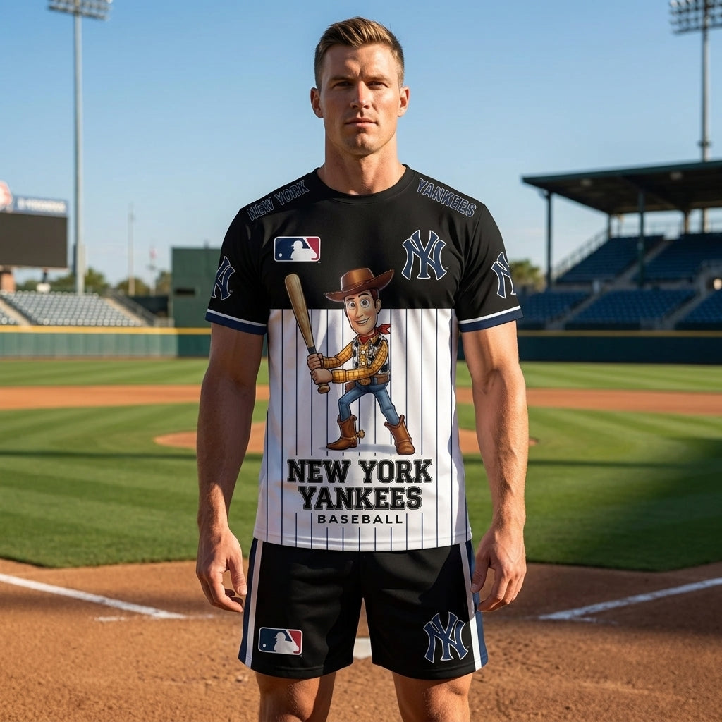 All 30 Teams Available-COMBO GIFTS FOR BASEBALL FAN | Sport Fan Set — T-Shirt + Shorts