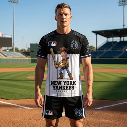 All 30 Teams Available-COMBO GIFTS FOR BASEBALL FAN | Sport Fan Set — T-Shirt + Shorts