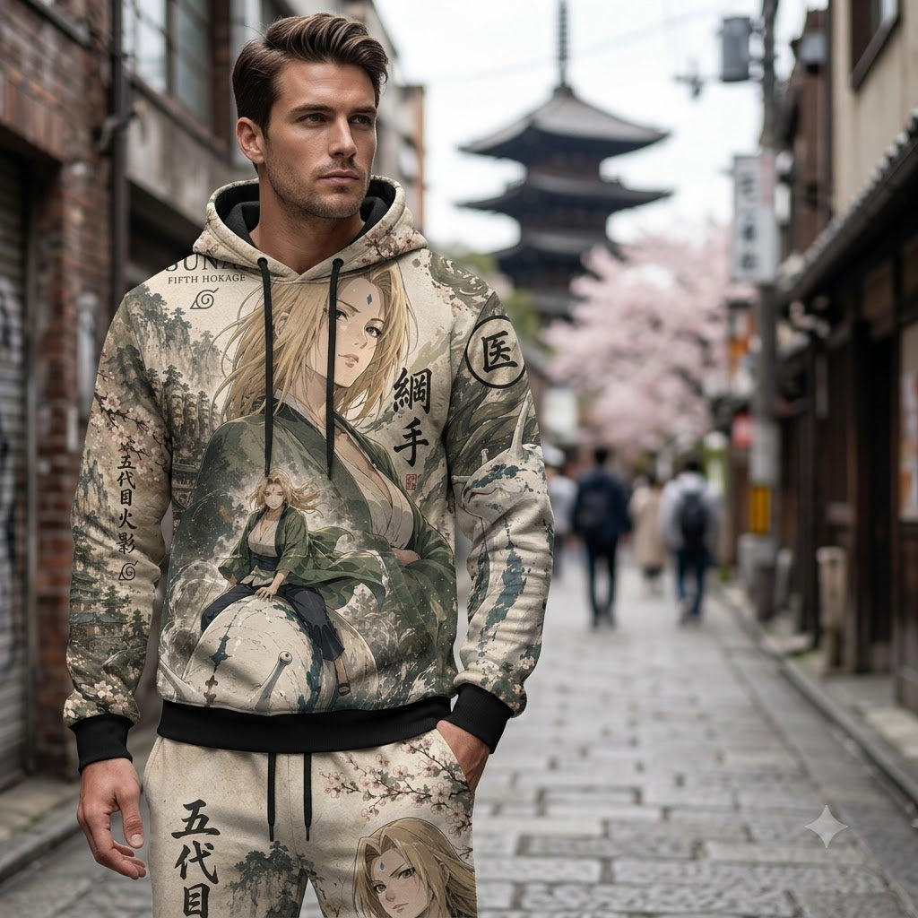 Limited Edition Leaf Village Fan Set — Hoodie & Sweatpants | Ninja Hero Style