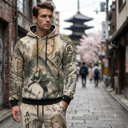 Limited Edition Leaf Village Fan Set — Hoodie & Sweatpants | Ninja Hero Style