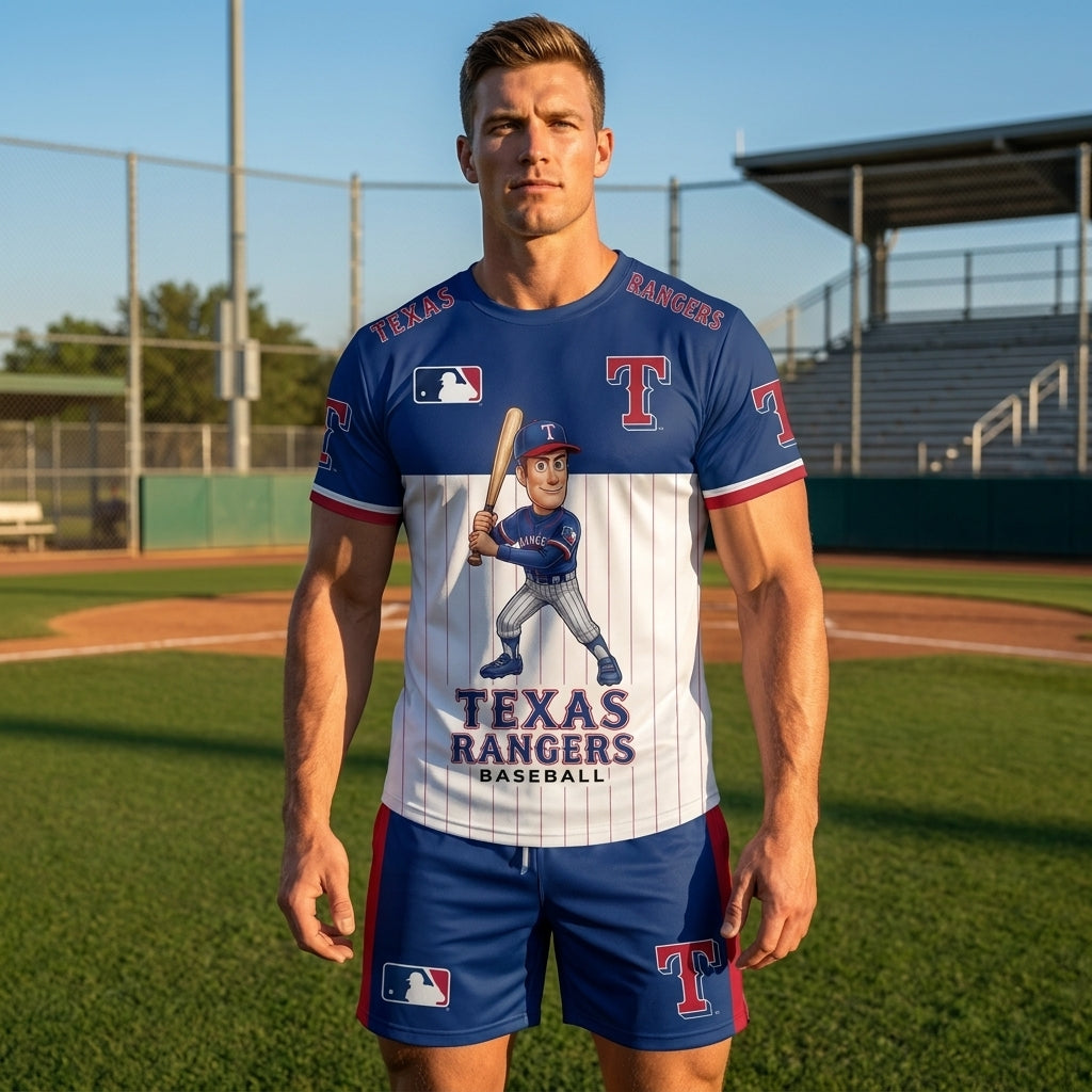 All 30 Teams Available-COMBO GIFTS FOR BASEBALL FAN | Sport Fan Set — T-Shirt + Shorts