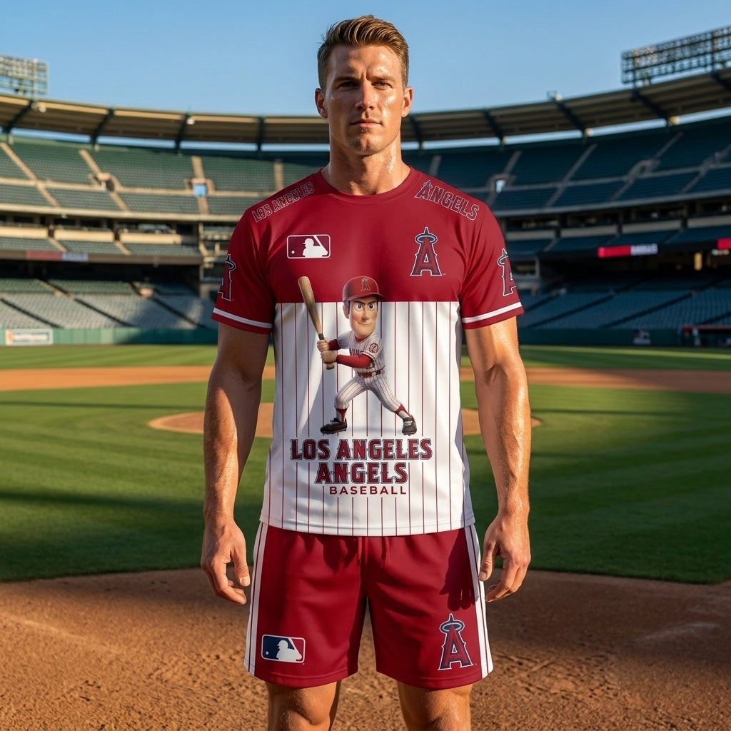 All 30 Teams Available-COMBO GIFTS FOR BASEBALL FAN | Sport Fan Set — T-Shirt + Shorts