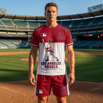 All 30 Teams Available-COMBO GIFTS FOR BASEBALL FAN | Sport Fan Set — T-Shirt + Shorts