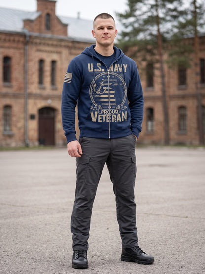 American Veteran Faith Shirt — Jesus Christ Veteran Graphic T-Shirt — Sweatshirt — Hoodie & Zip Hood - Custom Fan Apparel Image 8