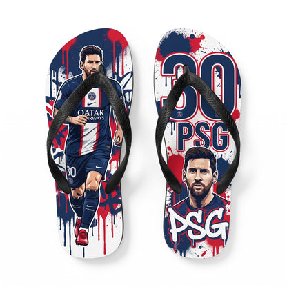 Argentina No.10 Legend Flip-Flops | Special Football Fan Sandals, Iconic Soccer Summer Beach Slippers