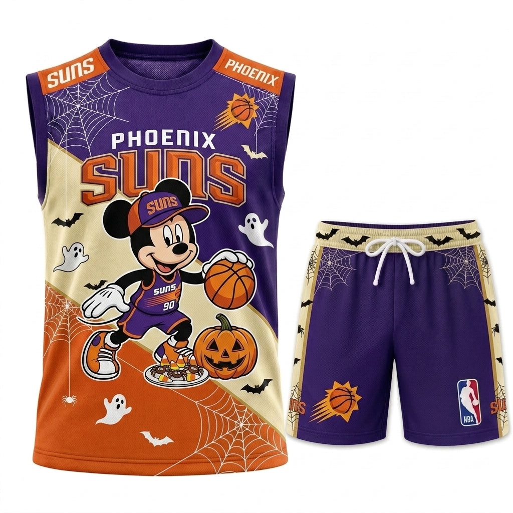 Limited Halloween Fan Set, Cartoon Mouse Basketball Jersey + Shorts | 30 Teams