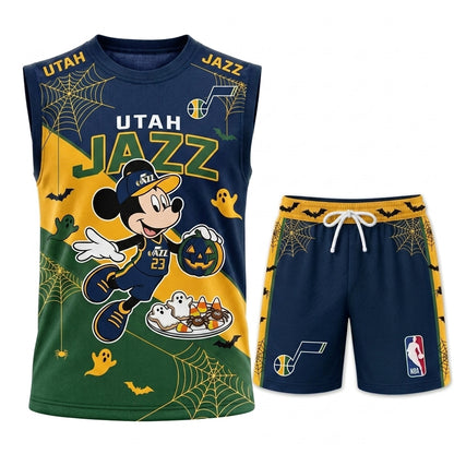 Limited Halloween Fan Set, Cartoon Mouse Basketball Jersey + Shorts | 30 Teams