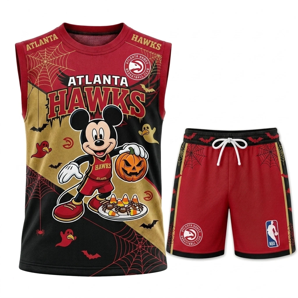 Limited Halloween Fan Set, Cartoon Mouse Basketball Jersey + Shorts | 30 Teams