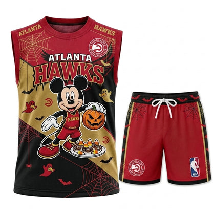 Limited Halloween Fan Set, Cartoon Mouse Basketball Jersey + Shorts | 30 Teams