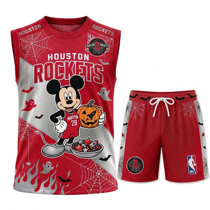 Limited Halloween Fan Set, Cartoon Mouse Basketball Jersey + Shorts | 30 Teams