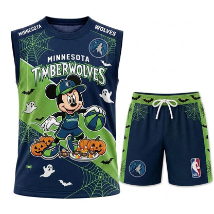 Limited Halloween Fan Set, Cartoon Mouse Basketball Jersey + Shorts | 30 Teams