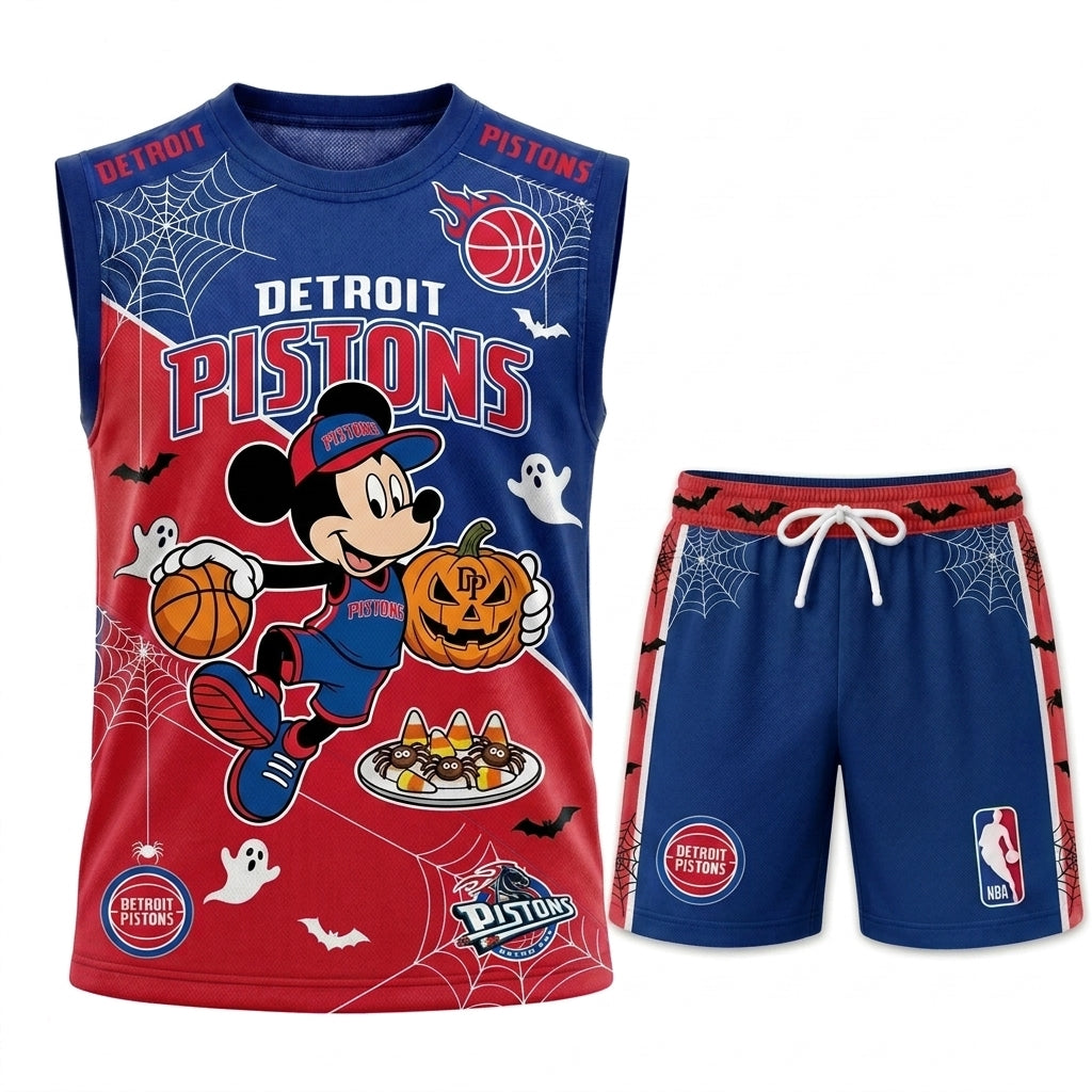 Limited Halloween Fan Set, Cartoon Mouse Basketball Jersey + Shorts | 30 Teams