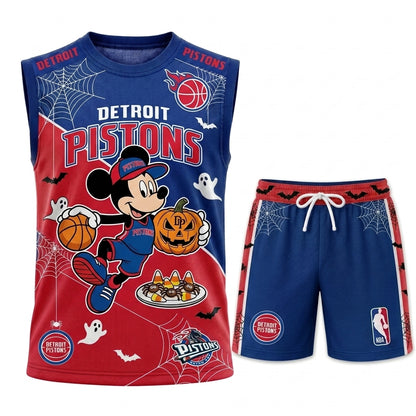 Limited Halloween Fan Set, Cartoon Mouse Basketball Jersey + Shorts | 30 Teams