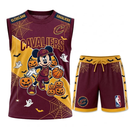 Limited Halloween Fan Set, Cartoon Mouse Basketball Jersey + Shorts | 30 Teams