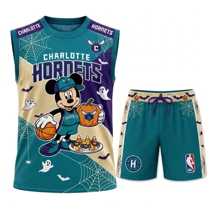 Limited Halloween Fan Set, Cartoon Mouse Basketball Jersey + Shorts | 30 Teams