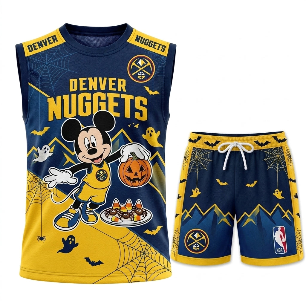 Limited Halloween Fan Set, Cartoon Mouse Basketball Jersey + Shorts | 30 Teams