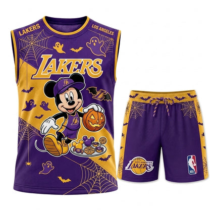 Limited Halloween Fan Set, Cartoon Mouse Basketball Jersey + Shorts | 30 Teams